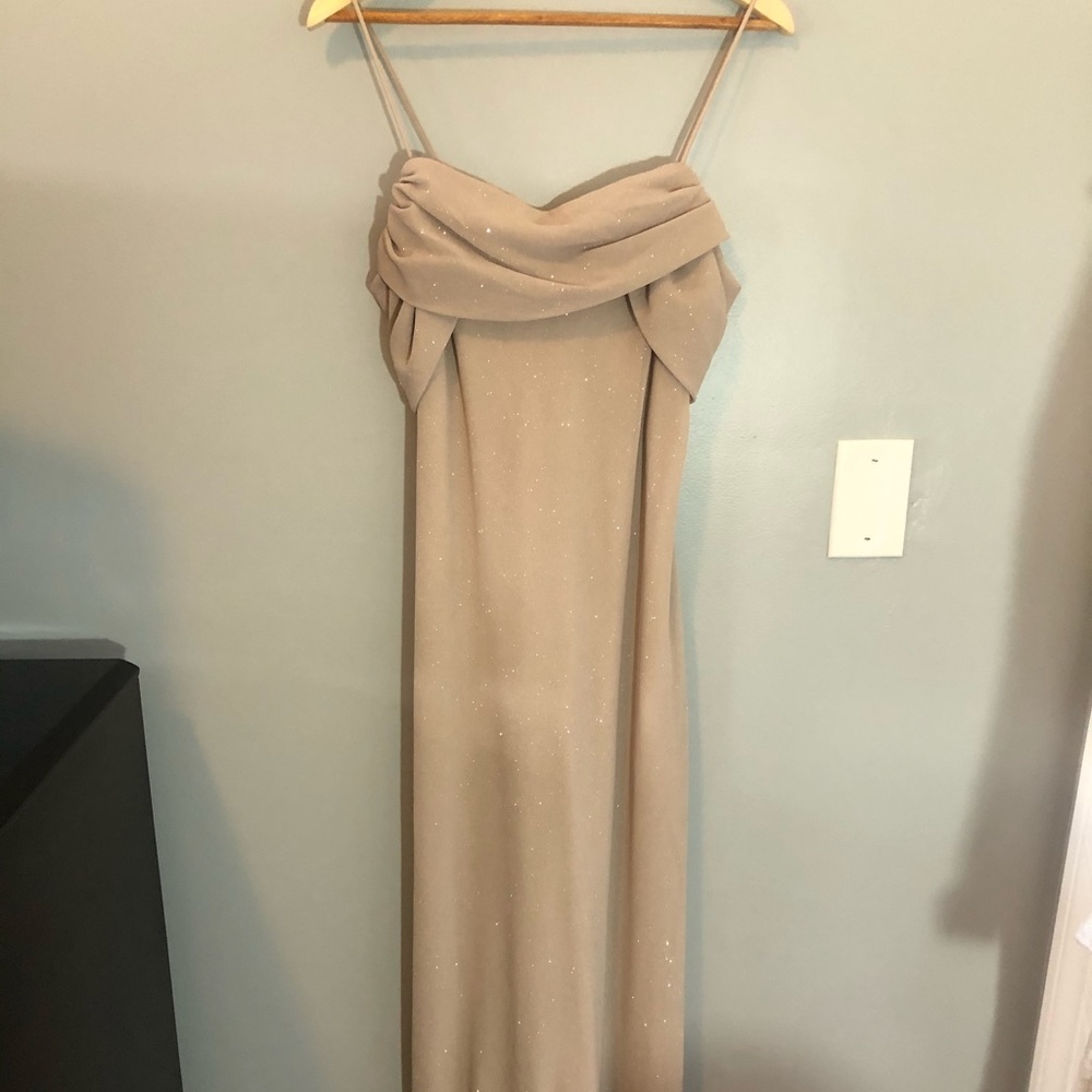 Sparkly beige dress